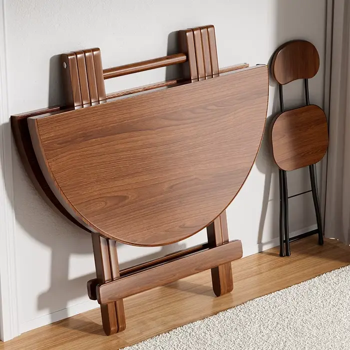 Table ronde pliable