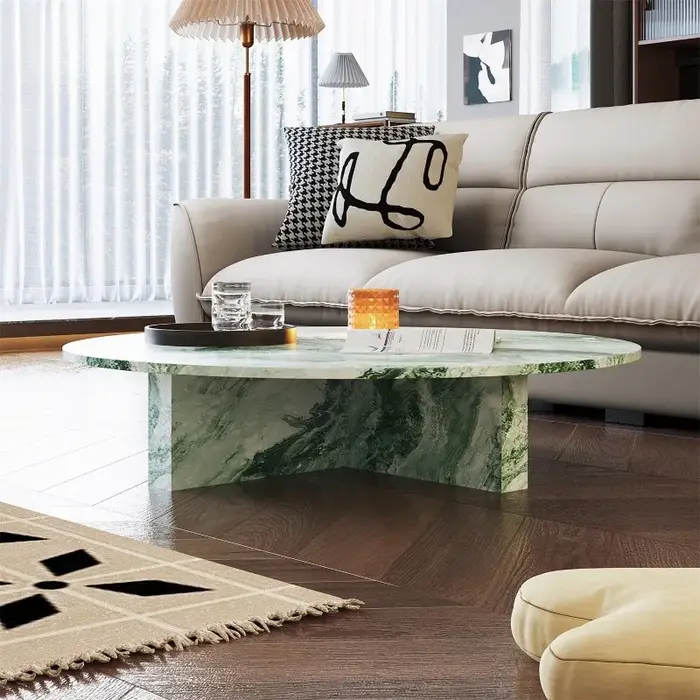 Organisateur Table basse au sol italien Glam clair affichage