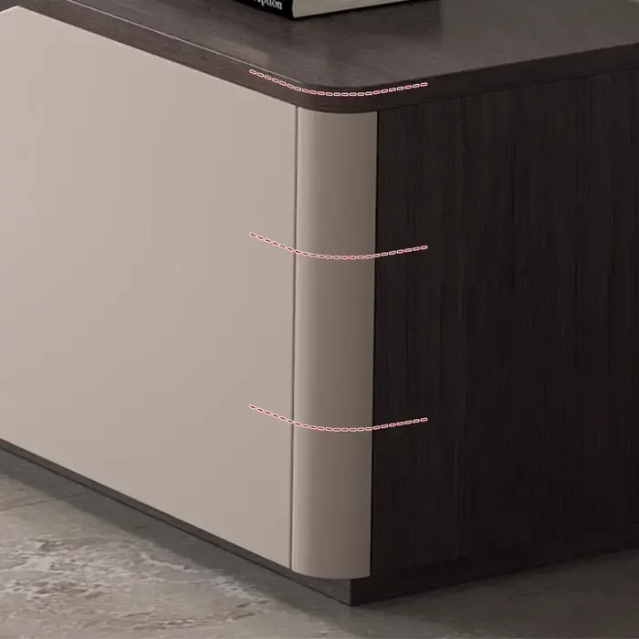 Meuble TV de salon, style moderne du milieu du XXe siècle, table TV de luxe, centre de divertissement à domicile, support pour meuble de rangement.