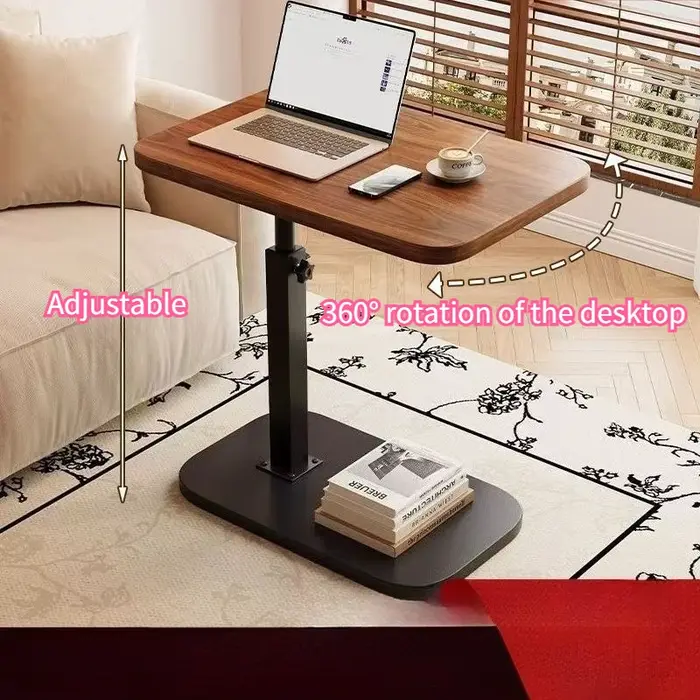 Table d'appoint relevable pour canapé
