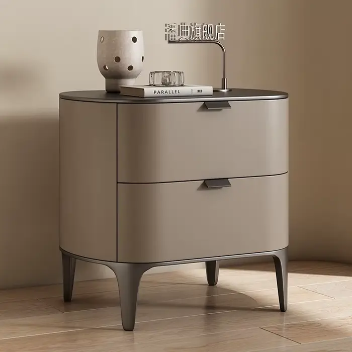 Tables de chevet de luxe en cuir microfibre