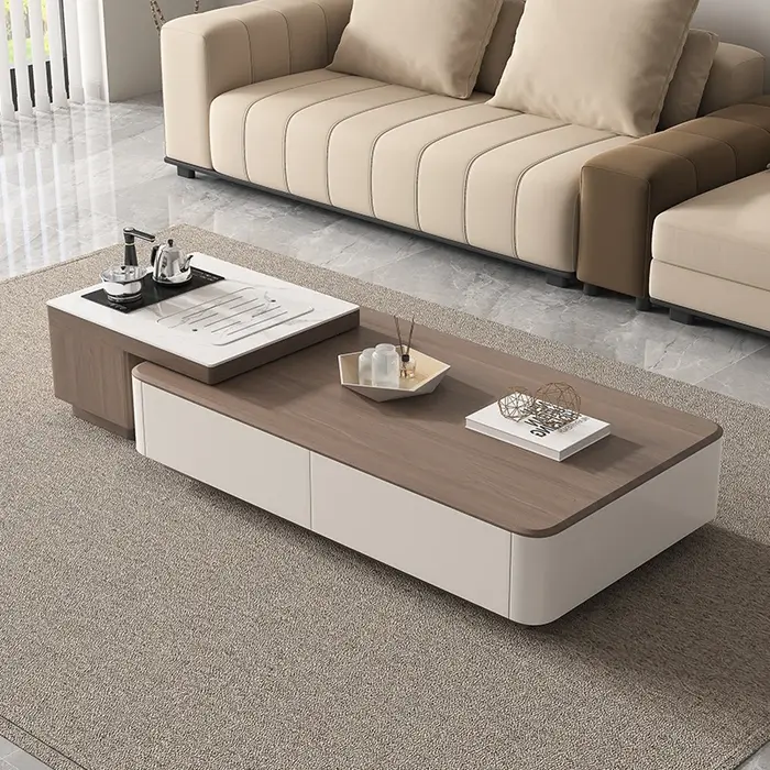 Table basse nordique De luxe, moderne, Unique, Design authentique, livres minimalistes, Meuble De Sa