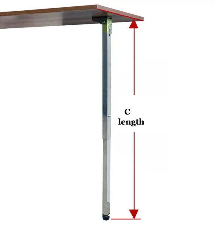 Support de pieds de meubles rétractables pliables en acier inoxydable, pieds de Table élévatrice, ba