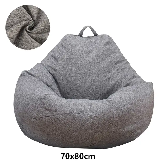 Housse de canapé paresseux, grand sac de haricots, sans remplissage, pour adultes, salon, chambre à 